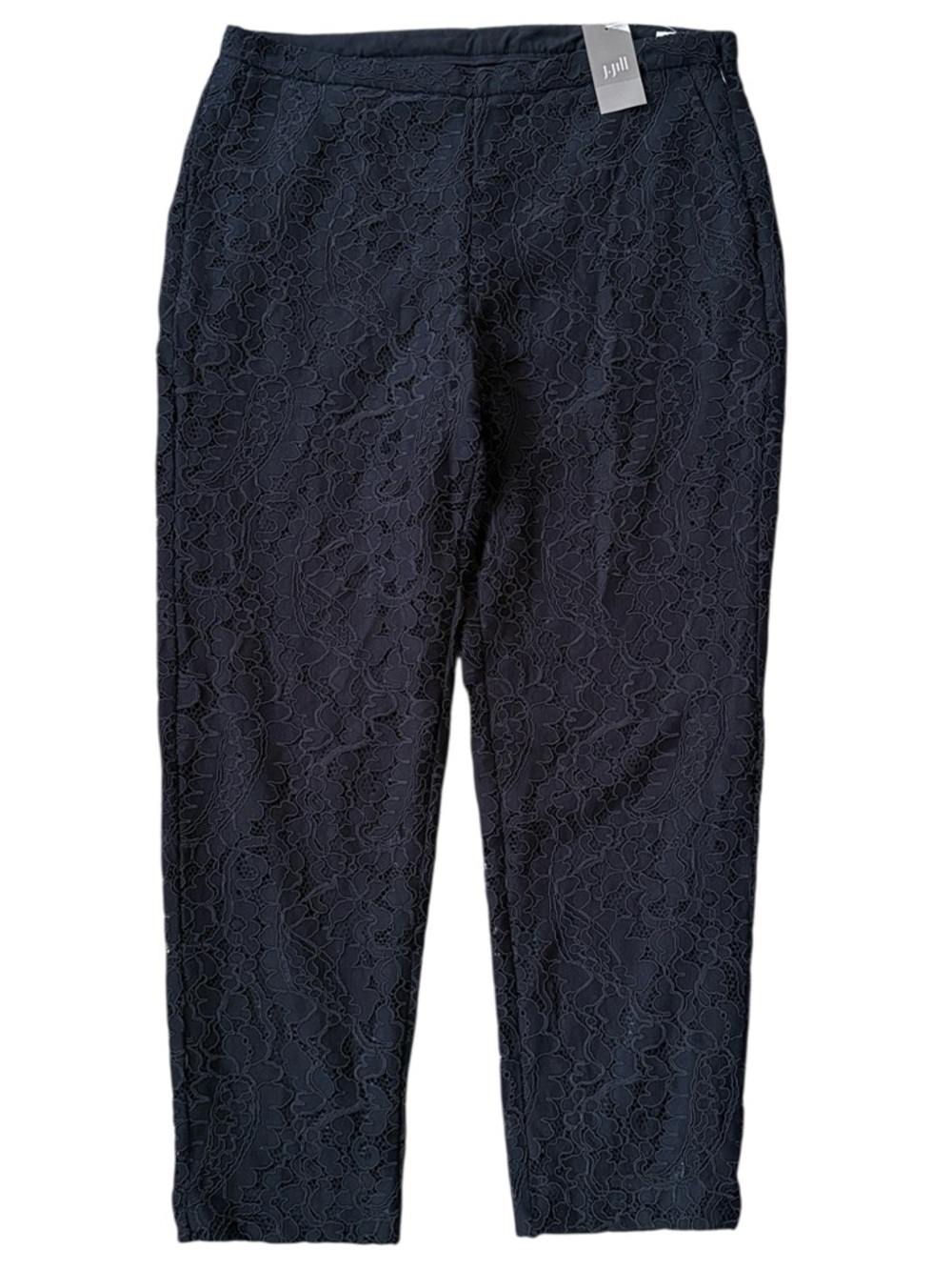 NWT J. Jill Lace Overlay Pants Size 12 Retail $139.00